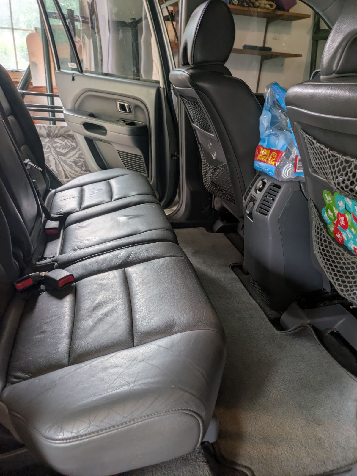 Back seat after detailing, clean and empty